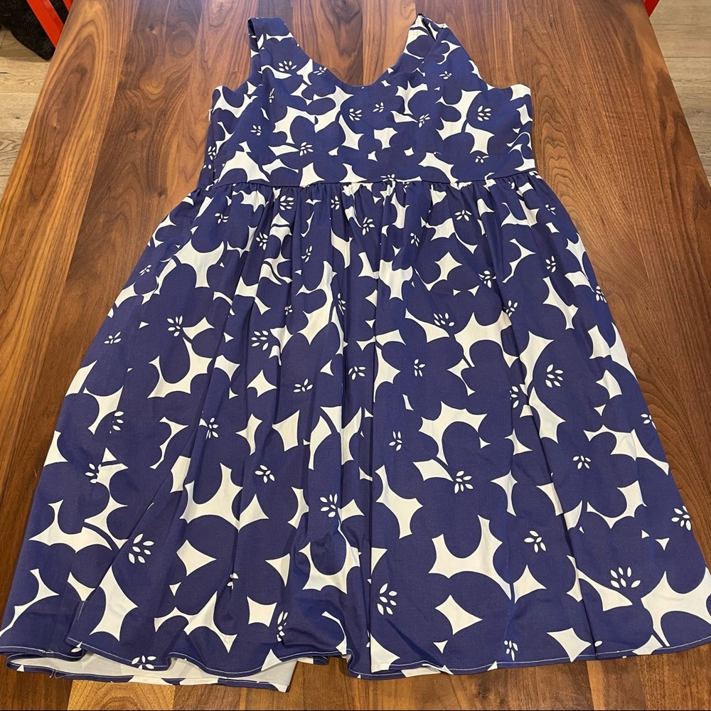 Size 18L Boden Blue Floral Sundress